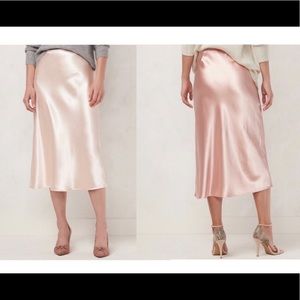 Rachel Zoe Satin Midi Skirt Size 8